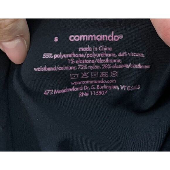 Commando Tummy Control‎ Black Faux Leather Women's Leggings Size Small - Picture 3 of 4